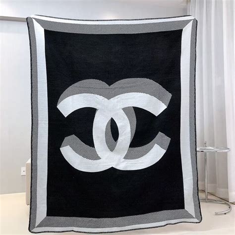 chanel travel blanket|authentic Chanel blanket.